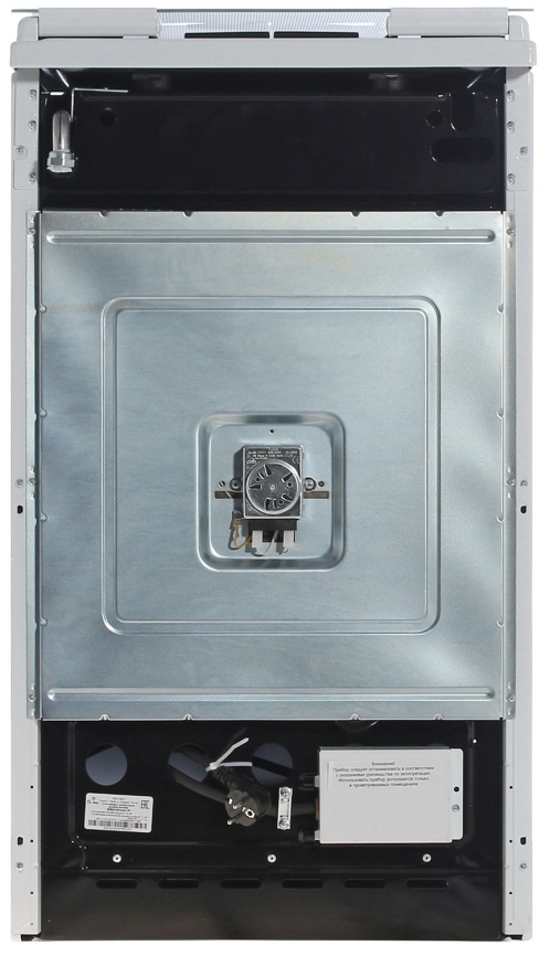 Комбинированная плита De luxe 506040.00 гэ 50 см, 54 л, 4 конфорки, белый фото 9