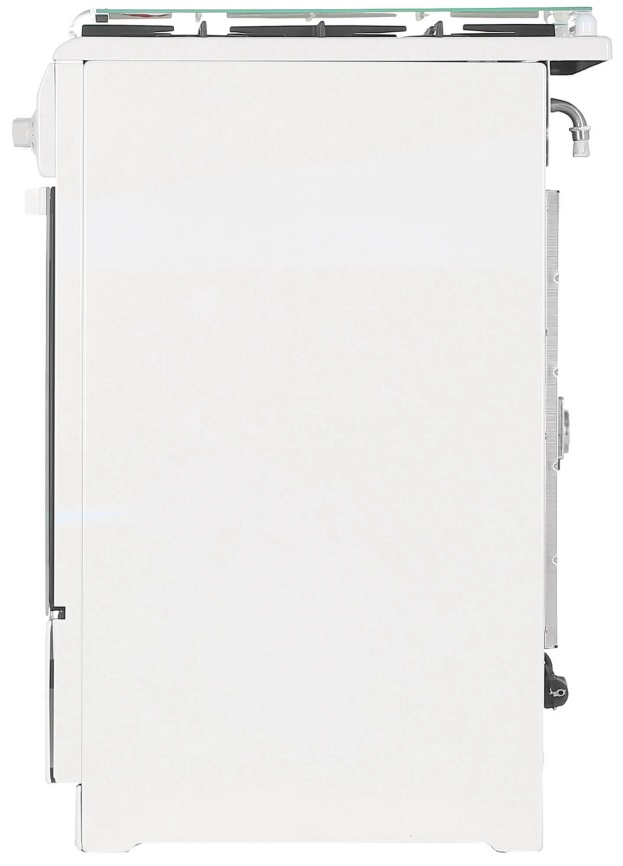 Газовая плита De luxe 506040.11 г 50 см, 54 л, 4 конфорки, белый фото 3