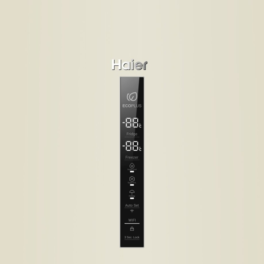 Двухкамерный холодильник Haier C2F637CCGU1 No frost, бежевый фото 6