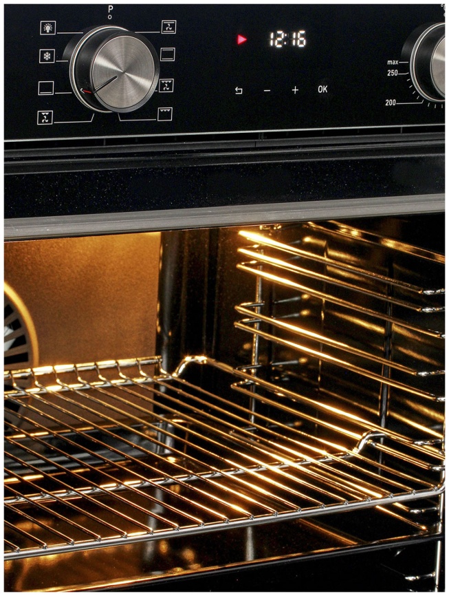 Электрический духовой шкаф Jacky's Электрический духовой шкаф Jackys JO EB7628 59 см, 75 л, гриль и конвекция, черный фото 6