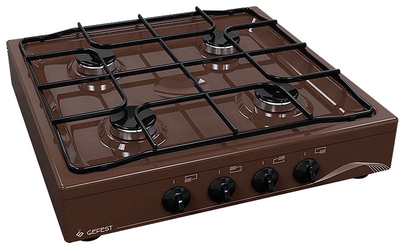Настольная плита Gefest 900-03 К17 50 см, 4 конфорки, коричневый фото 2