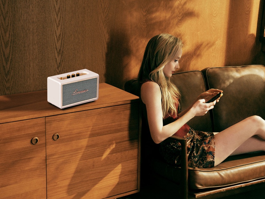 Портативная колонка Lonzuer Dream, белый фото 9