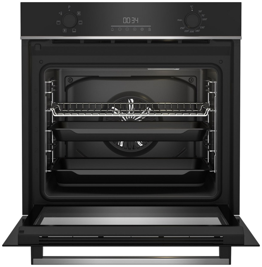 Электрический духовой шкаф Beko BBIE133002XD 59 см, 72 л, гриль и конвекция, черный фото 4