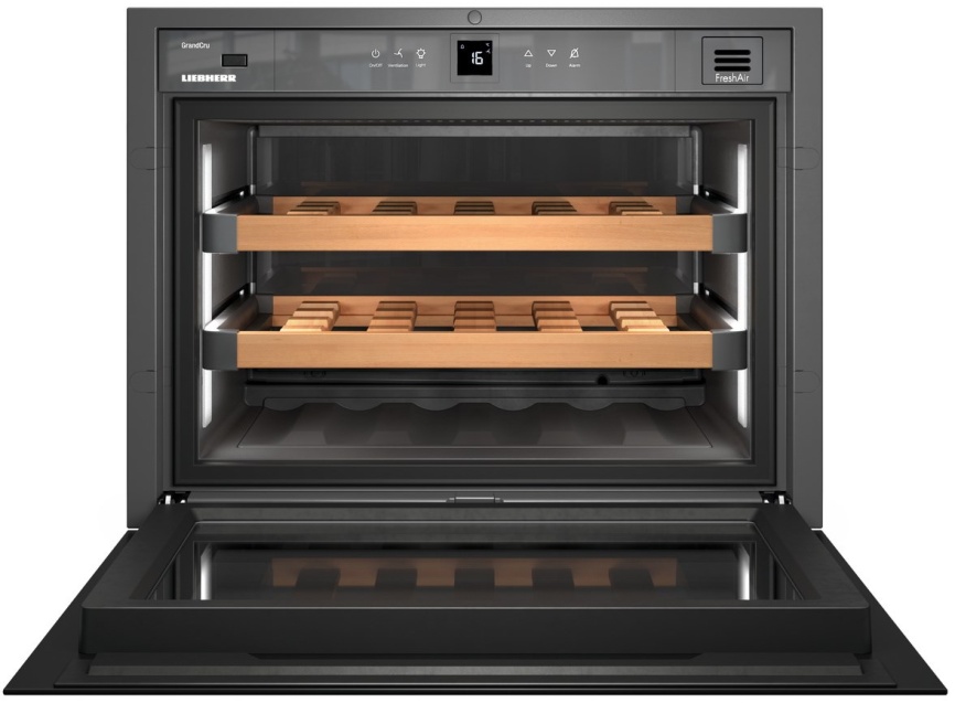 Встраиваемый винный шкаф Liebherr WKEgw 582-26 001 белое стекло фото 2