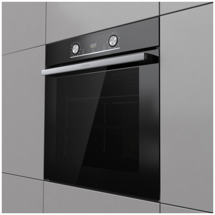Электрический духовой шкаф Gorenje BOX6737E01BG 59 см, 77 л, гриль и конвекция, черный фото 5