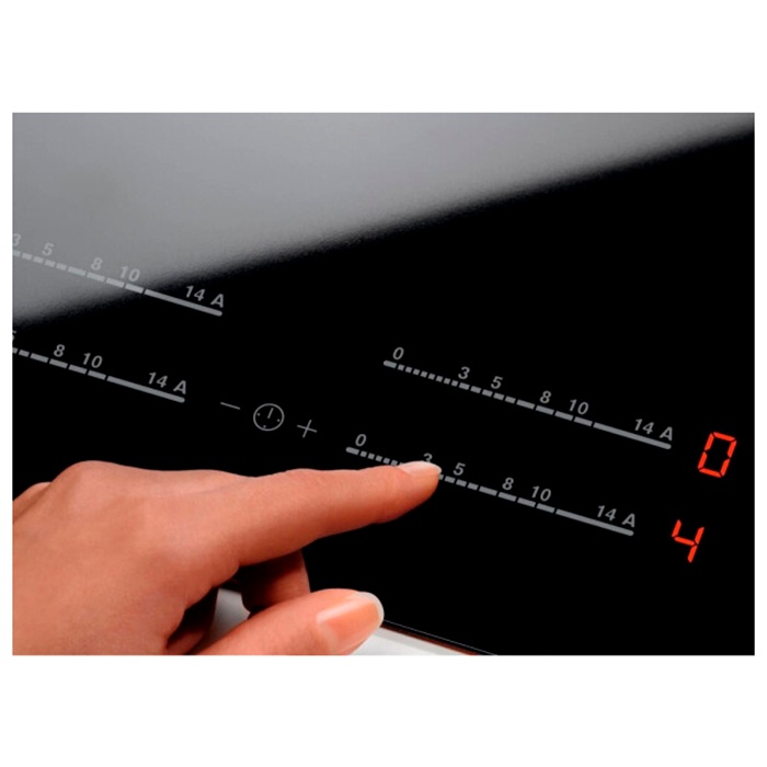 Электрическая варочная панель Electrolux EHF6547FXK 59 см, 4 конфорки стеклокерамика, черный фото 3