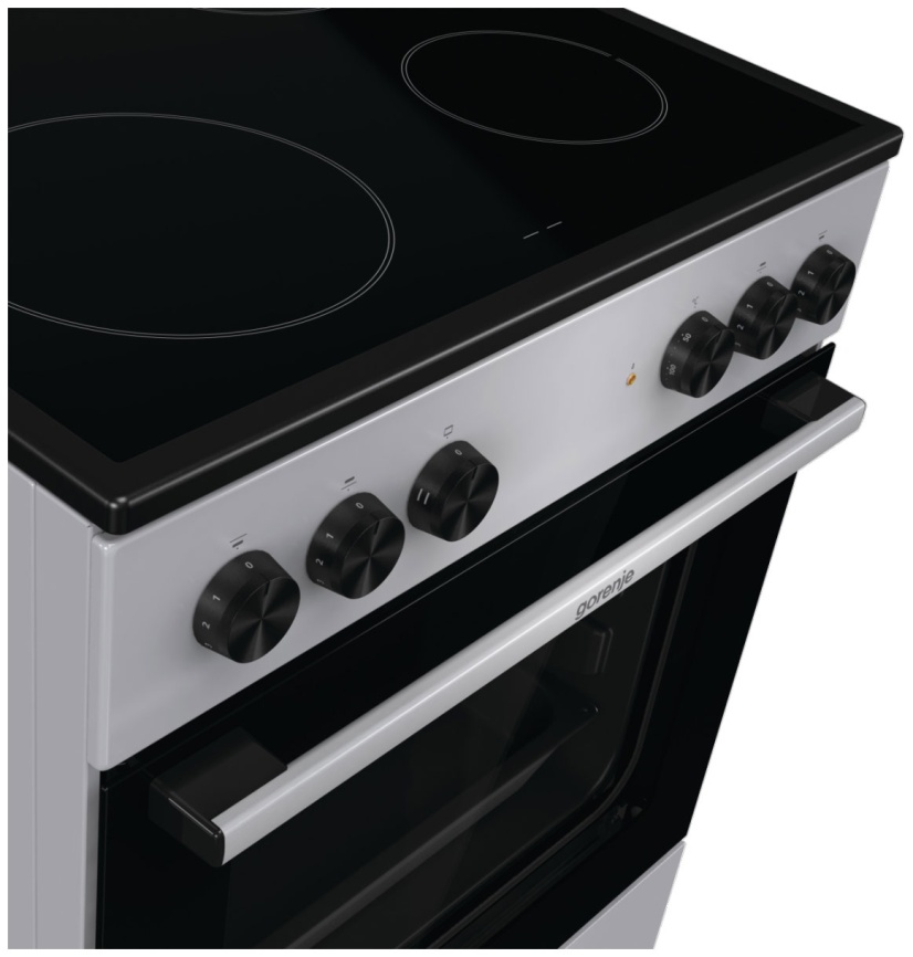Электроплита Gorenje GEC6A11SG 60 см, 65 л, 4 конфорки, серебристый фото 10