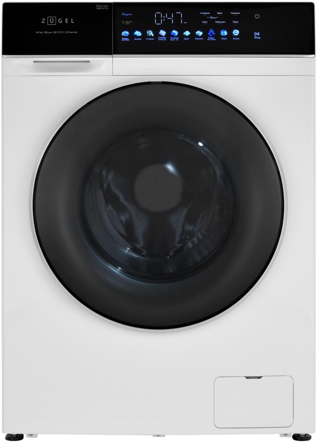 Стиральная машина с сушкой Zugel ZWDF107121I 10 кг, белый фото 1
