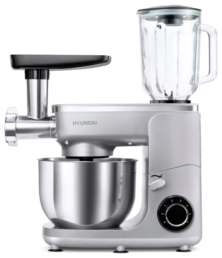 Кухонная машина Hyundai HYM-S7651, серебристый фото 1