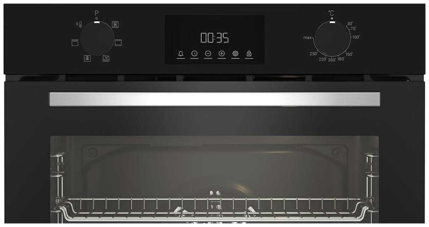 Электрический духовой шкаф Indesit IFE 3644 BL 59 см, 72 л, гриль и конвекция, черный фото 3