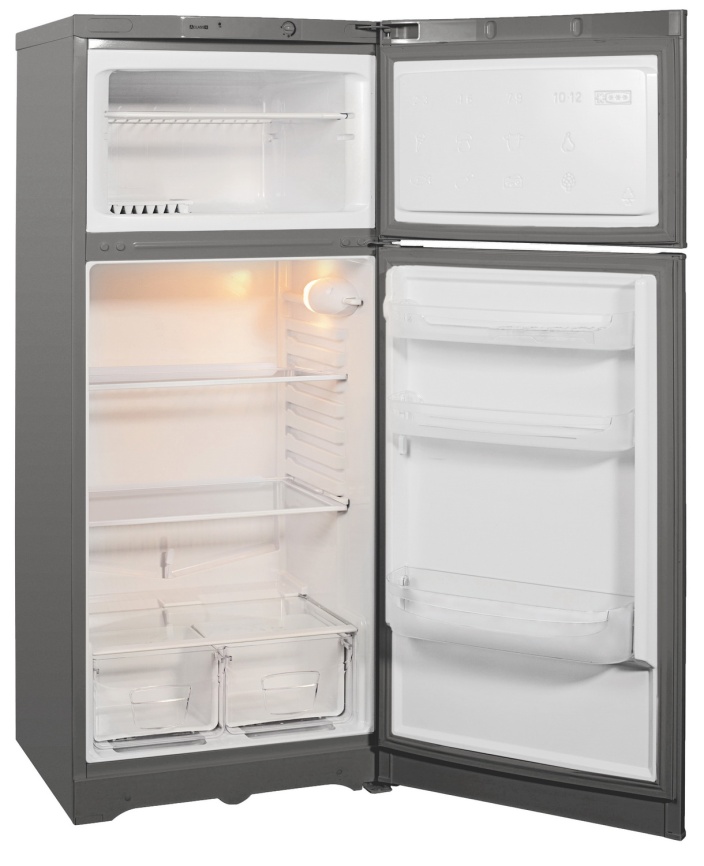 Двухкамерный холодильник Indesit TIA 14 G, серебристый фото 2