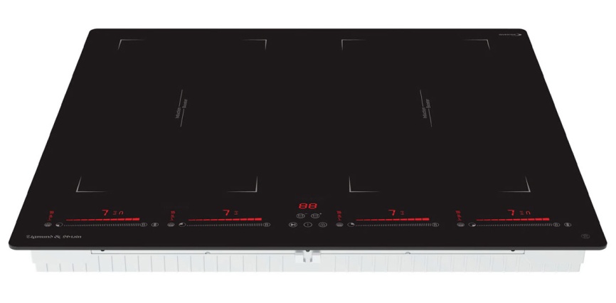 Электрическая варочная панель Zigmund & Shtain CI 29.6 B 59 см, 4 конфорки стеклокерамика, черный фото 2