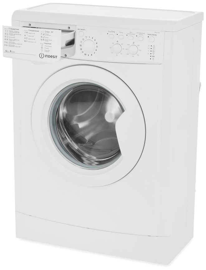 Стиральная машина Indesit Стиральная машина Indesit IWUC 4105 автомат 4 кг, 60 см, белый фото 4