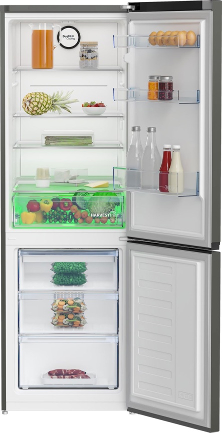 Двухкамерный холодильник Beko B1RCNK362G, система No Frost, режим отпуск, серый фото 2