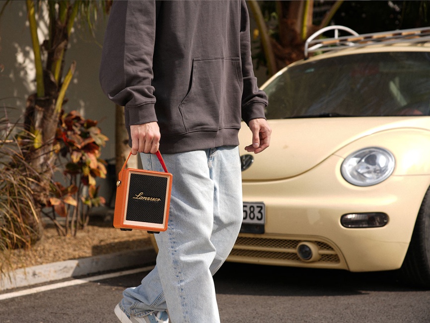 Портативная колонка Lonzuer Action, оранжевый фото 9