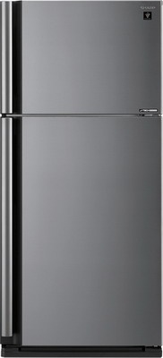 Двухкамерный холодильник Sharp SJ-XE 59 PMSL No frost, серебристый фото 1