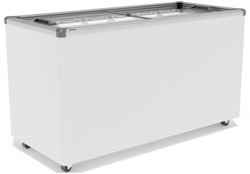 Морозильный ларь Gellar FG 500 C A 450 л, замок, ручная разморозка, серый фото 1