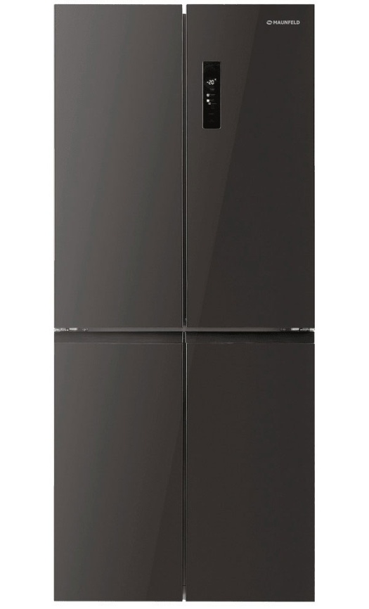 Многокамерный холодильник Maunfeld MFF183NFSBE No frost, черно-серый фото 1