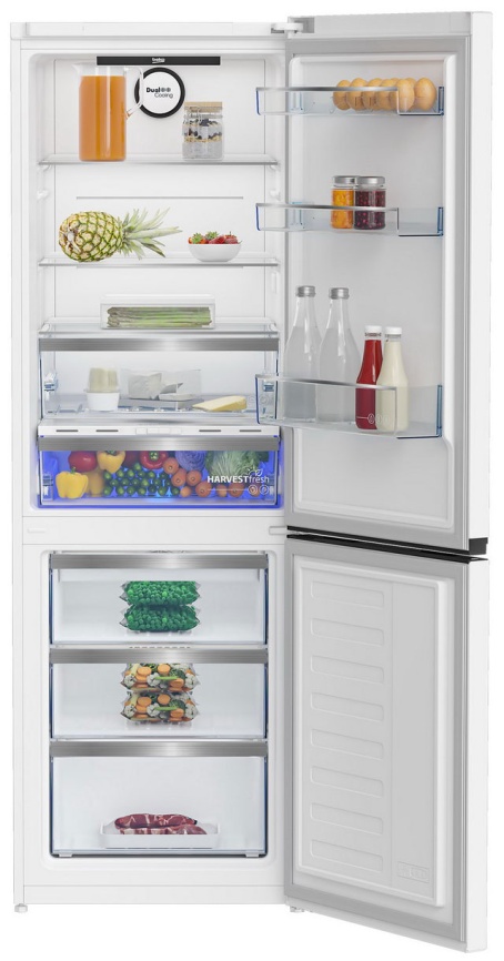 Двухкамерный холодильник Beko B5RCNK363ZW No frost, 368 л, белый фото 2