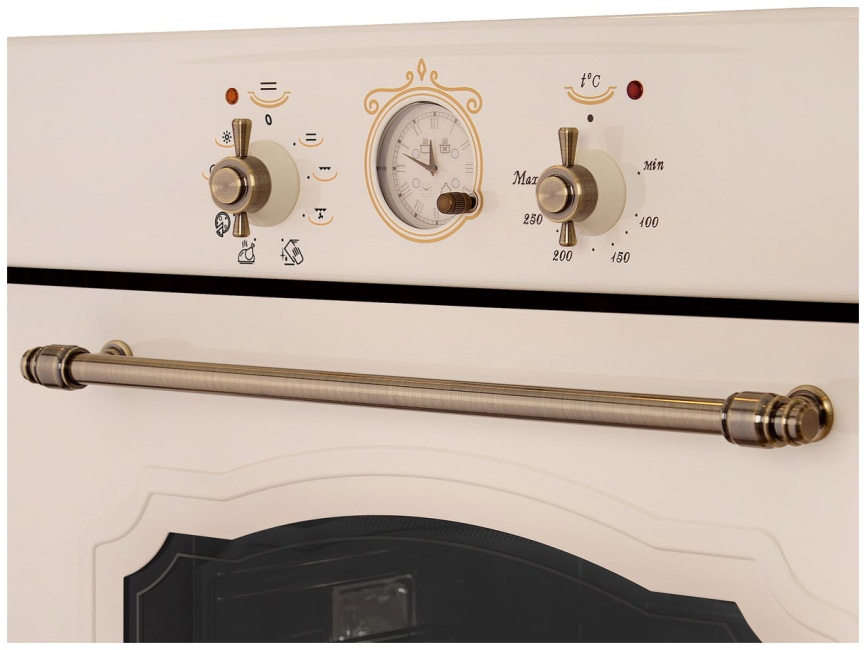 Электрический духовой шкаф Gefest ЭДВ ДА 602-02 К64S 59 см, 55 л гриль конвекция, кремовый фото 3