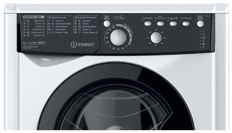 Стиральная машина Indesit EWSB 5085 BK CIS автомат 5 кг, белый фото 3