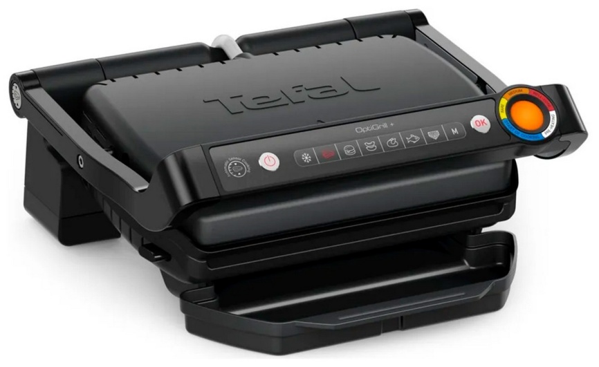 Умный электрогриль Tefal OptiGrill+ Intelligent Contact Grill (GC717810), черный фото 1