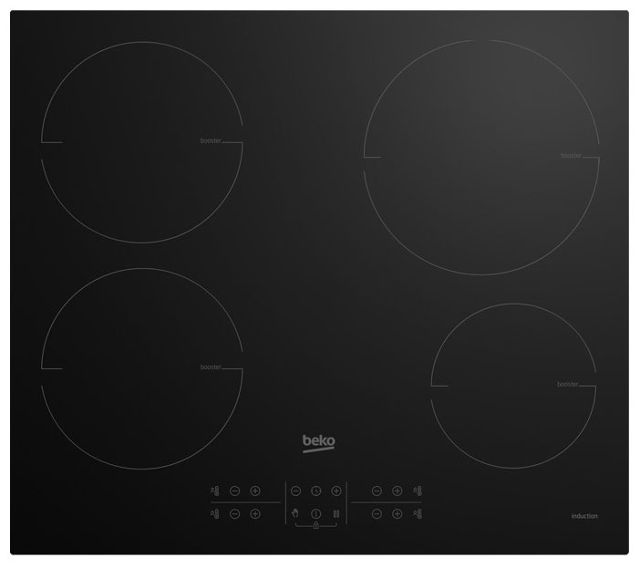 Электрическая варочная панель Beko HII 64200 MT 58 см, 4 конфорки стеклокерамика, черный фото 1