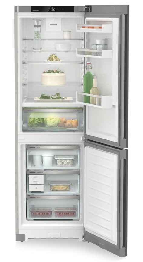 Двухкамерный холодильник Liebherr CBNsfc 5223-22 001 BioFresh No frost, серебристый фото 6