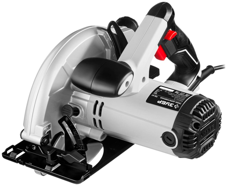 Дисковая (циркулярная) пила Зубр 90°-65 мм, диск 190 мм, 1600 Вт фото 3