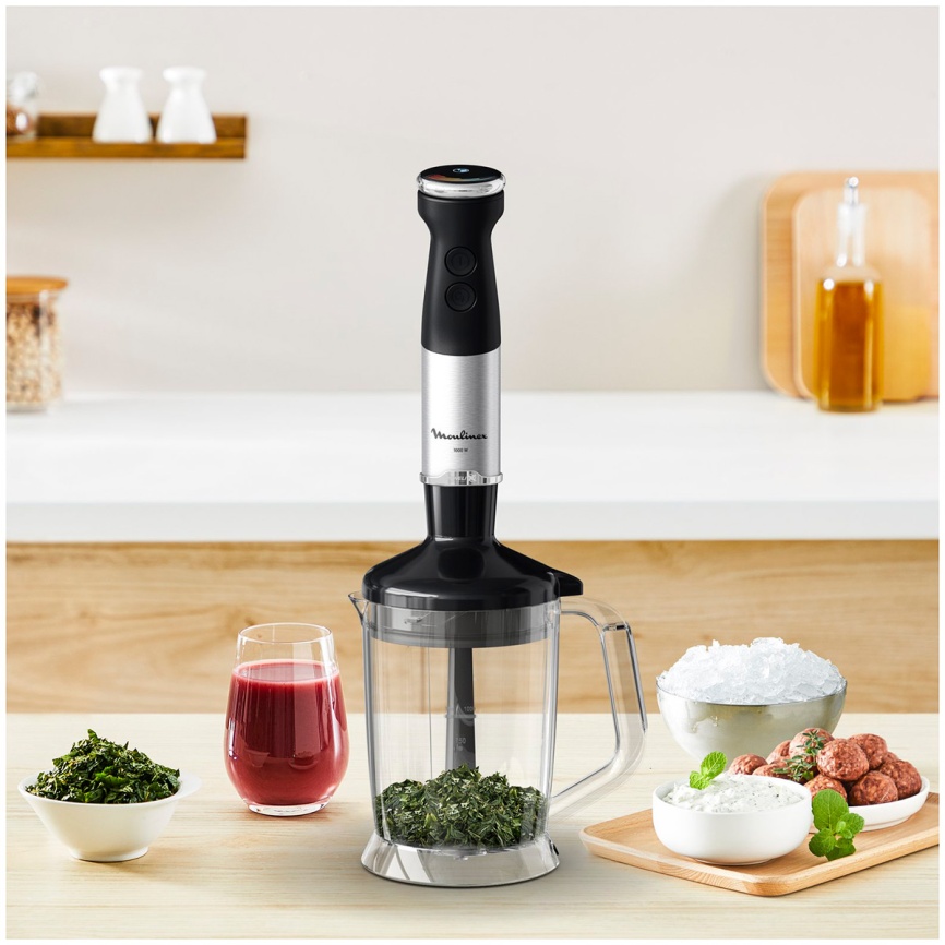 Погружной блендер Moulinex Quickchef+ DD67L810, 20 скоростей,  черный/серый фото 16