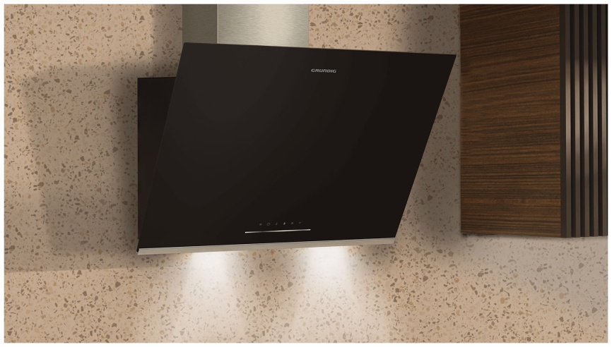 Вытяжка Grundig GDSP2464BBSC, черный, наклонная, сенсорное управление фото 6