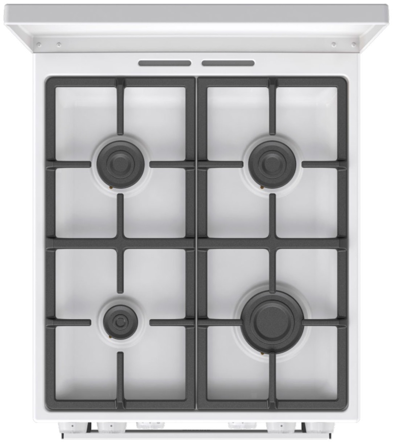 Комбинированная плита Gorenje GK5A42WF-B 50 см, 4 конфорки, белый фото 8