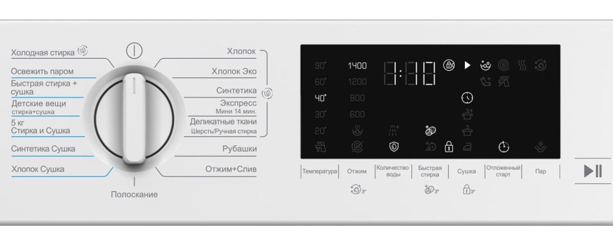 Встраиваемая стиральная машина Beko BI3DBT8841 W белая фото 5