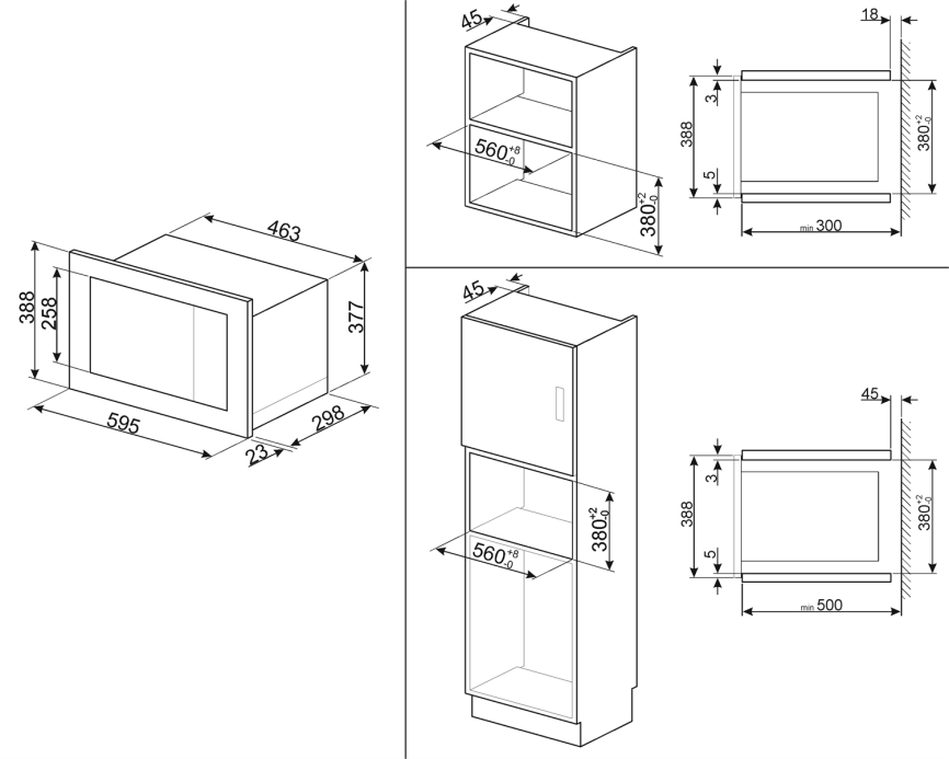 Встраиваемая микроволновая печь SMEG SMEG FMI017X фото 3