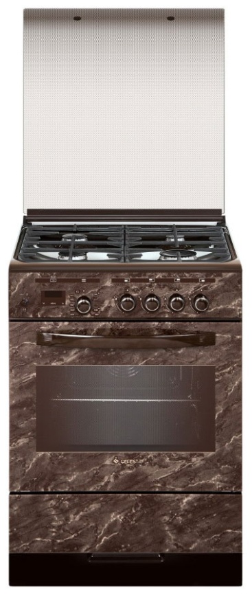 Газовая плита Gefest 6300-03 0054 60 см, 52 л, 4 конфорки, коричневый фото 1