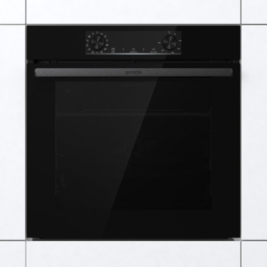Электрический духовой шкаф Gorenje BPS6737E14BG 59 см, 77 л, гриль и конвекция, черный фото 4