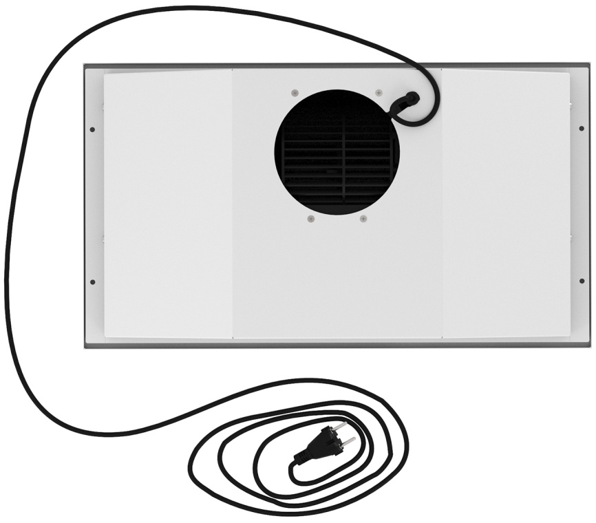 Вытяжка Elikor 52П-400-П3Д, врезной блок, белый/белый фото 5