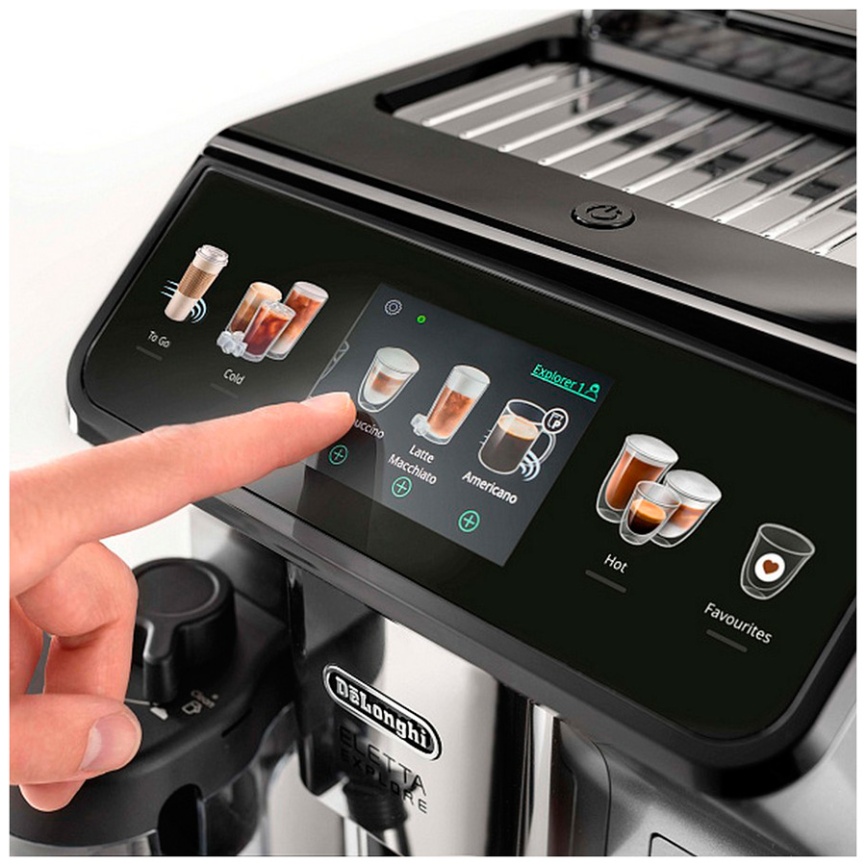 Кофемашина автоматическая De’Longhi ECAM450.55.S, дисплей, 19 бар фото 2