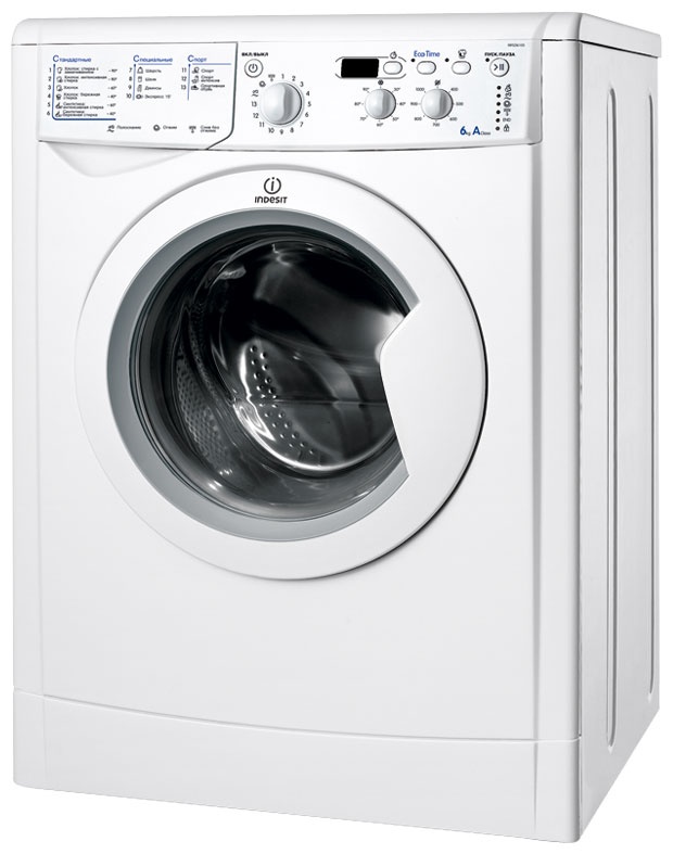 Стиральная машина Indesit IWSD 6105 (CIS) L автомат 6 кг, белый фото 2