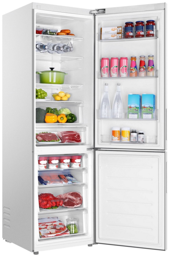 Двухкамерный холодильник Haier C4F640CWU1 No frost, белый фото 3