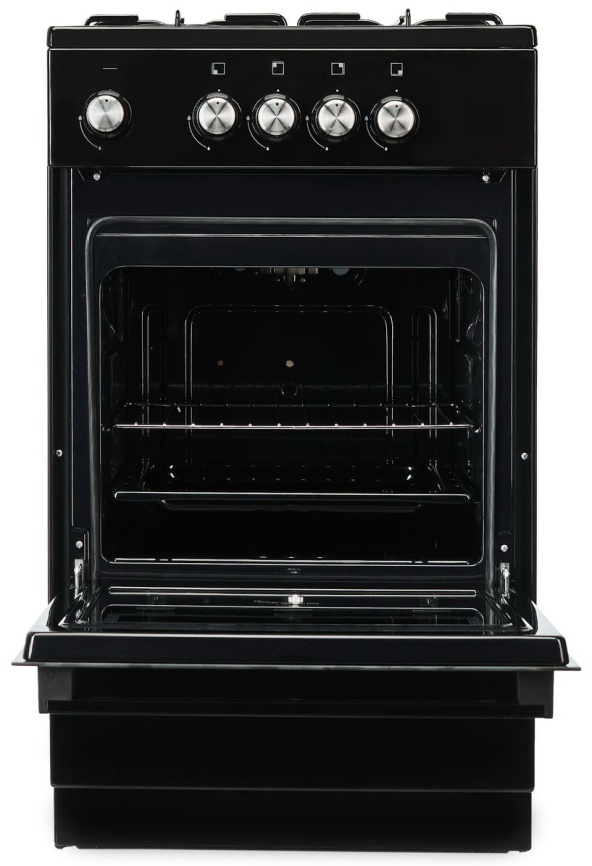 Газовая плита De luxe 5040.48г (щ)-011 50 см, 43 л, 4 конфорки, черный фото 4