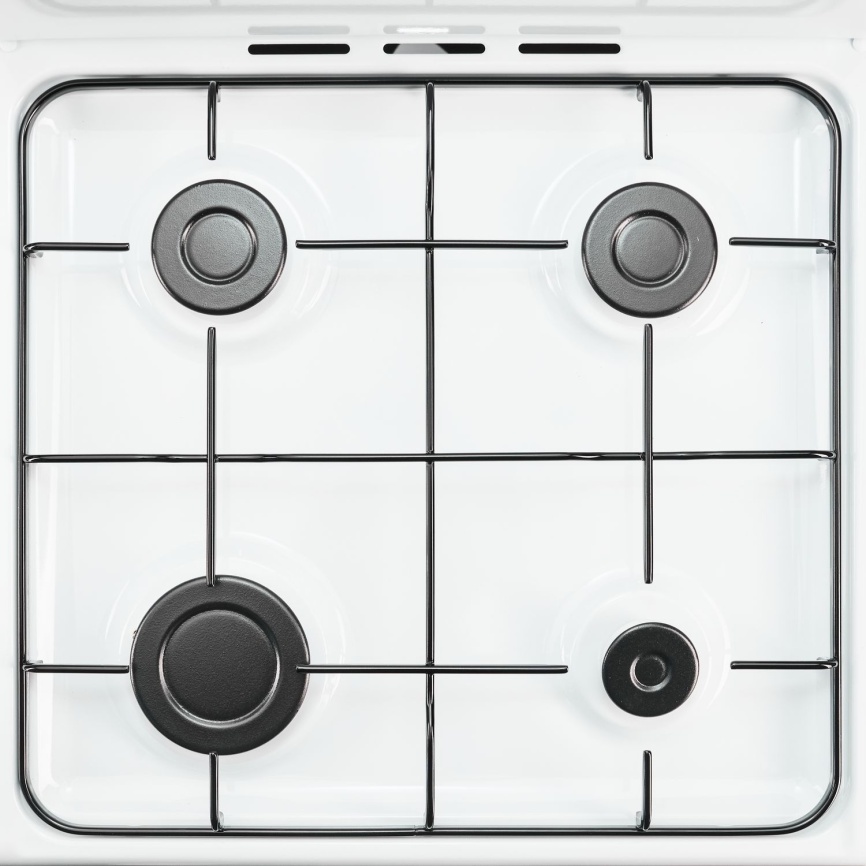 Газовая плита De luxe 5040.45 г 50 см, 43 л, 4 конфорки, белый фото 5