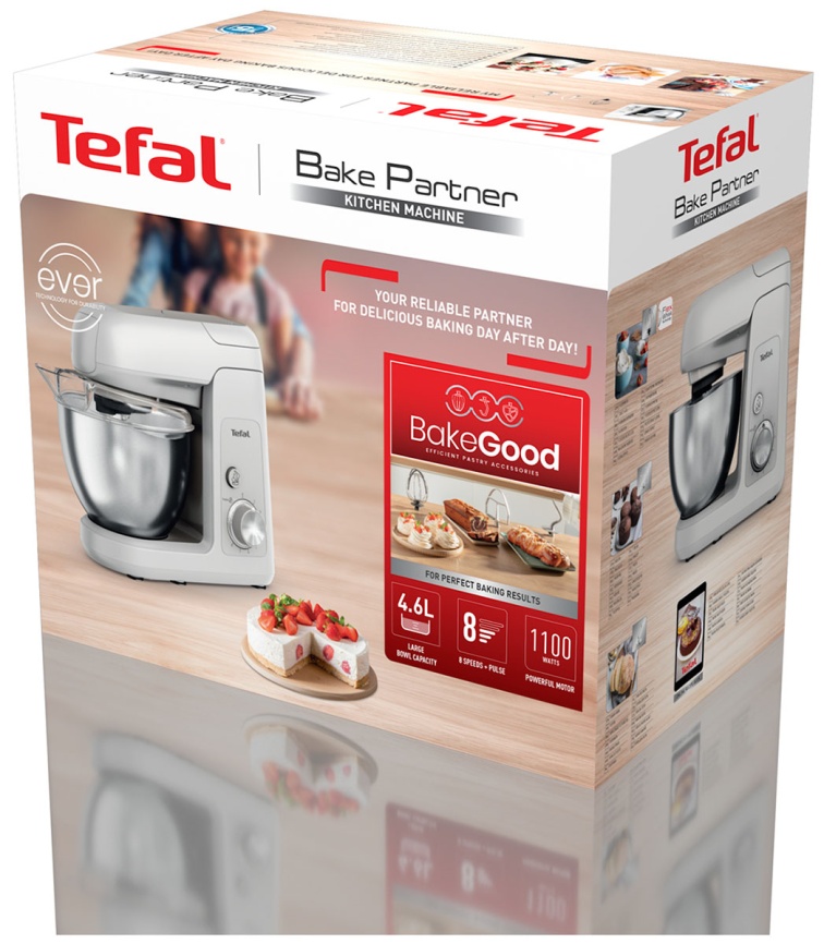 Кухонная машина Tefal Bake Partner QB520B38, белый фото 6
