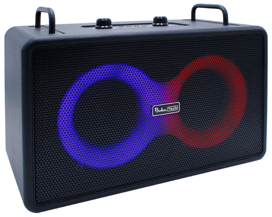 Портативная колонка с двумя микрофонами BukaTech Patty, черный фото 5
