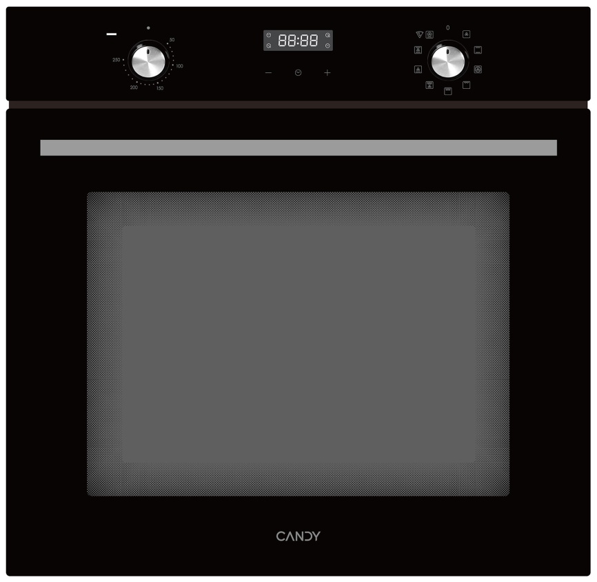 Электрический духовой шкаф Candy COXP08LTSB 59 см, 78 л, гриль и конвекция, черный фото 1
