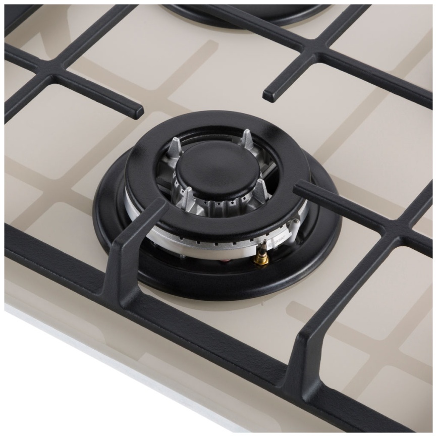 Газовая варочная панель Maunfeld EGHG.43.33CBGG 44 см, 3 конфорки электроподжиг газконтроль, бежевый фото 7