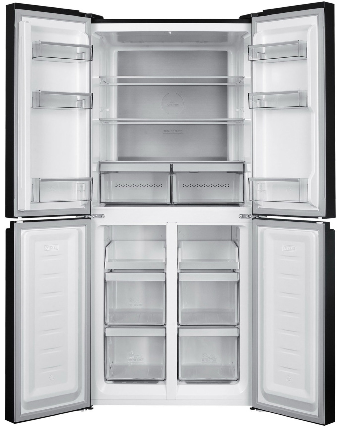 Многокамерный холодильник Hotpoint HFL4 522I XBR No frost, черный фото 3