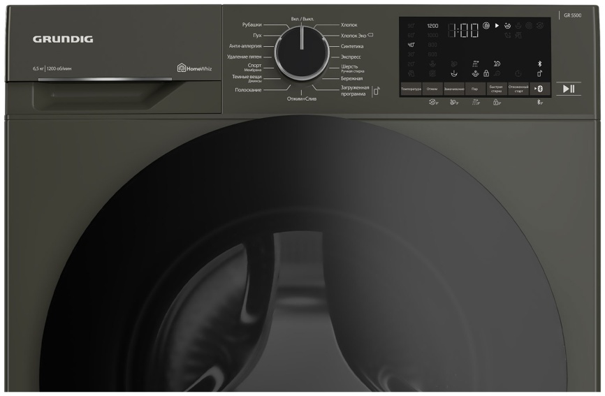 Стиральная машина Grundig GW5 P56H21 M 6,5 кг, серый фото 3