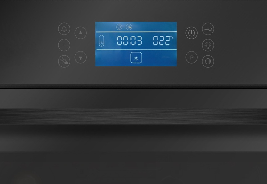 Электрический духовой шкаф Darina 2V BDE 112 710 BB 59 см, 65 л, гриль и конвекция, черный фото 2