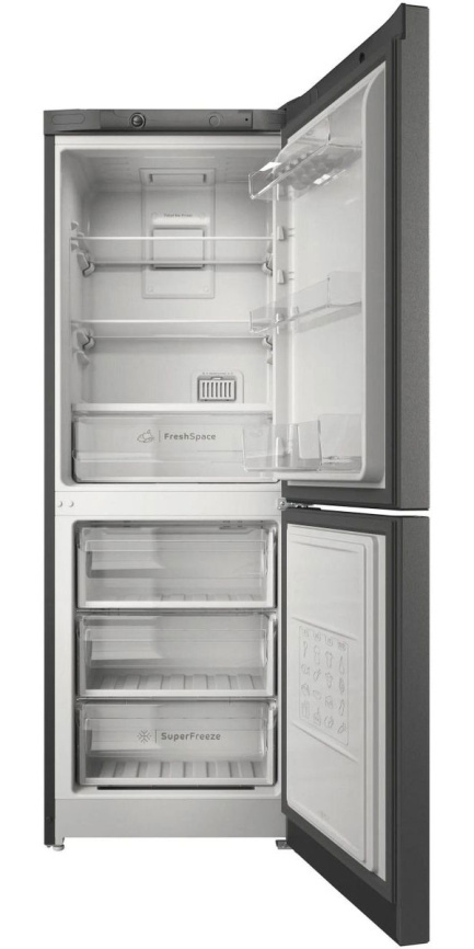 Двухкамерный холодильник Indesit ITS 4160 G No frost, серебристый фото 2